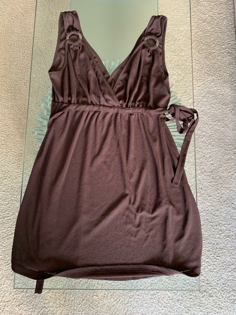 💜 Cute Cover Up Brown Tie Details